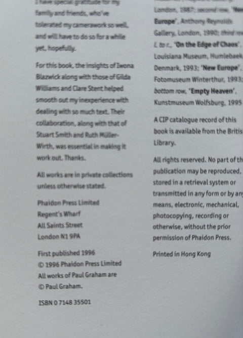 Paul Graham - Setanta Books