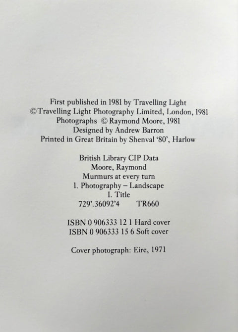 Photographs by Raymond Moore - Setanta Books