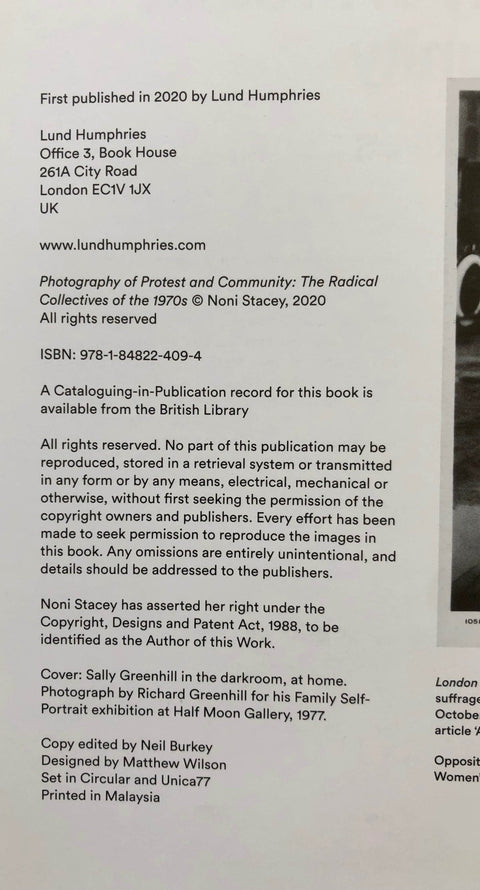 Photography of Protest and Community - Setanta Books