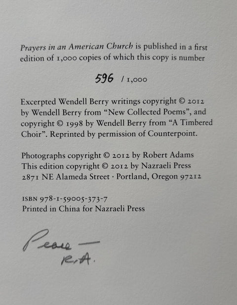 Prayers in An American Church - Setanta Books