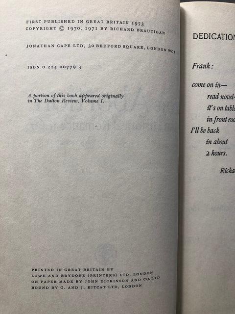 The Abortion: An Historical Romance 1966