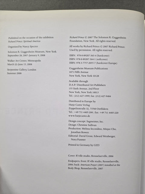 Richard Prince - Setanta Books