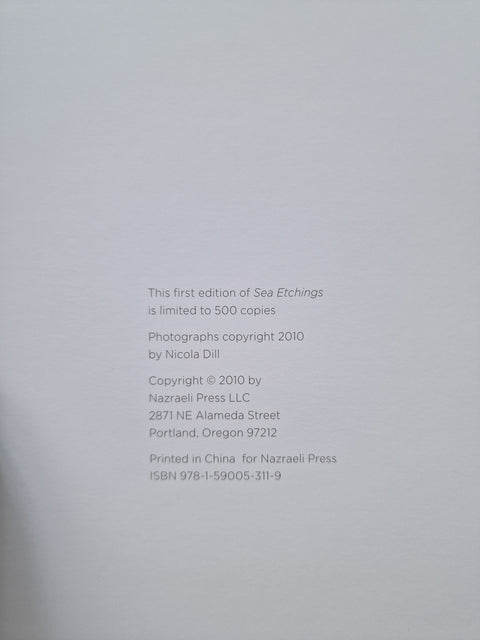 Sea Etchings (Special slipcased edition with print) - Setanta Books