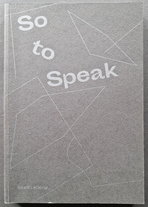 So To Speak - Setanta Books
