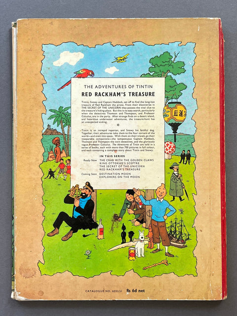 The Adventures of Tintin - Red Rackham's Treasure - UK 1st - Setanta Books