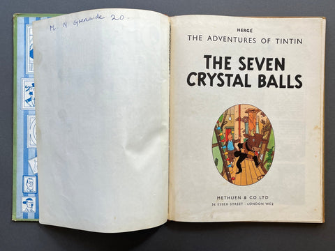 The Adventures of Tintin - The Seven Crystal Balls - UK 1st - Setanta Books