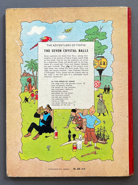 The Adventures of Tintin - The Seven Crystal Balls - UK 1st - Setanta Books