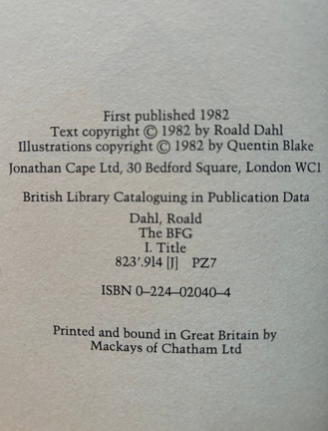 The BFG - UK 1st