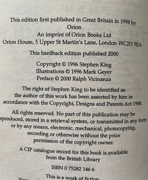 The Green Mile - UK 1st - Setanta Books