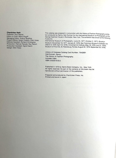 The History of Fashion Photography - Setanta Books