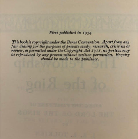 The Lord Of The Rings Trilogy - UK 1st set - Setanta Books