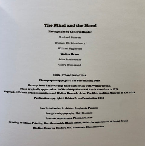 The Mind and the Hand