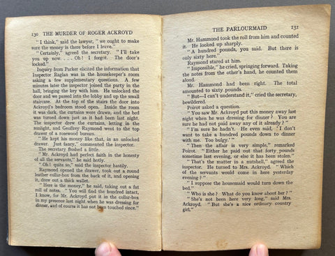The Murder Of Roger Ackroyd (in Fdj) - Setanta Books