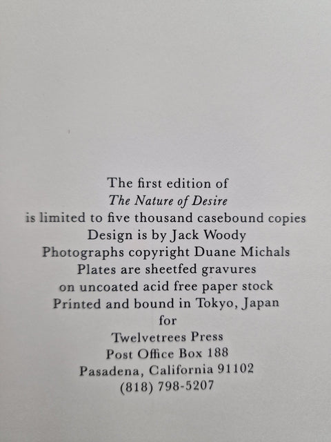 The Nature of Desire - Setanta Books