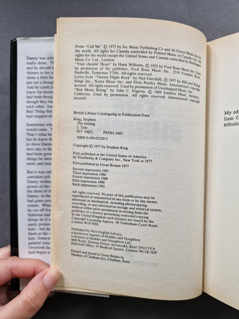 The Shining - Setanta Books