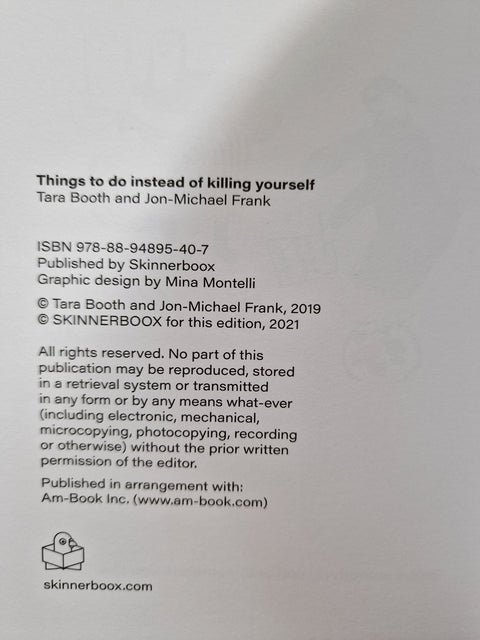 Things To Do Instead Of Killing Yourself - Setanta Books