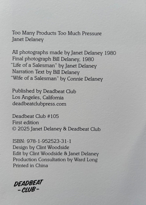 Too Many Products Too Much Pressure - Setanta Books