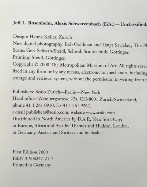 Unclassified: A Walker Evans Anthology - Setanta Books