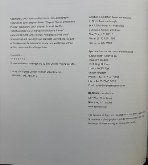 Uncommon Places The Complete Works - Setanta Books