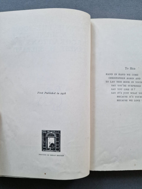 Winnie The Pooh - UK 1st - Setanta Books