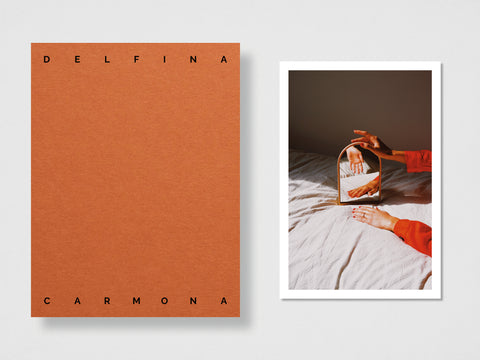 The "The Portal" Print and cover of 013 - Delfina Carmona. In softcover orange. Part of the Bi-Monthly Collection by Setanta Books.