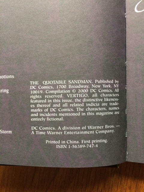 The Quotable Sandman