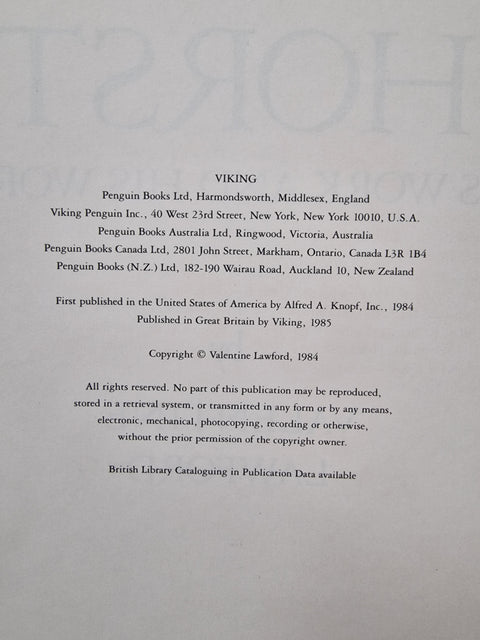 Horst: His Work and His World