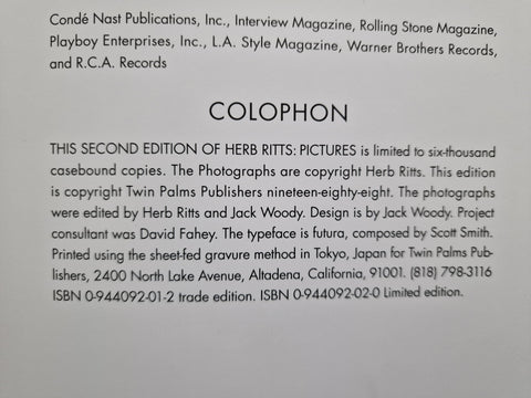 Herb Ritts: Pictures