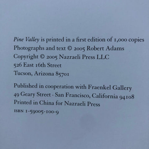 Pine Valley (Slipcased Edition)