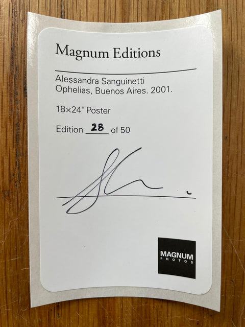 Ophelias, Buenos Aires. 2001. (Magnum Editions Poster)