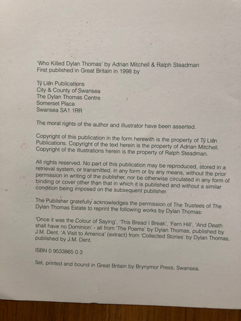 Who Killed Dylan Thomas?