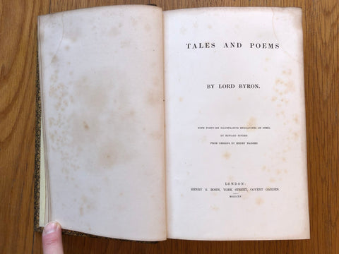 Byron's Tales and Poems - leather binding