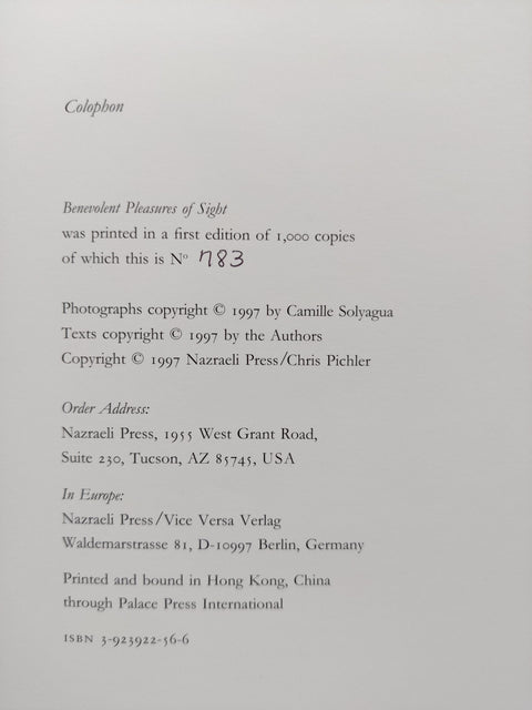 Benevolent Pleasures of Sight
