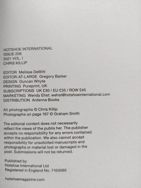Hotshoe Issue 206 - Chris Killip