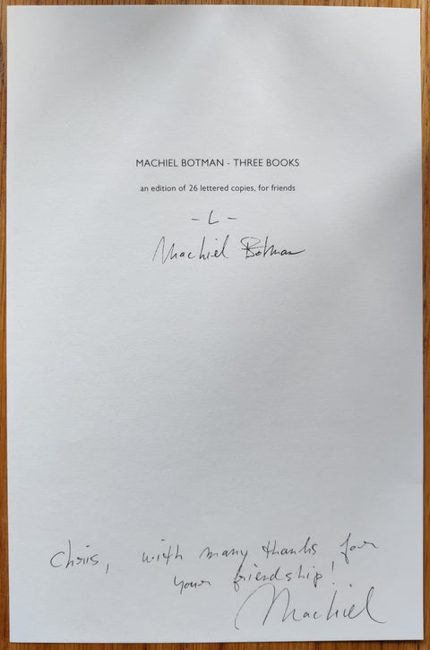 Three Books