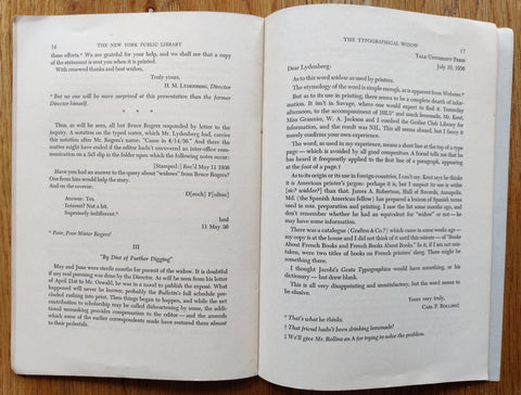 The Typografical Widow: Who is she? What is she?