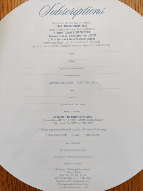 Visionaire 26 Fantasy