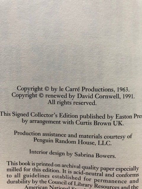 The Spy Who Came in From the Cold - double signed