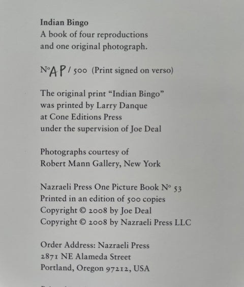 Indian Bingo (One Picture Book)