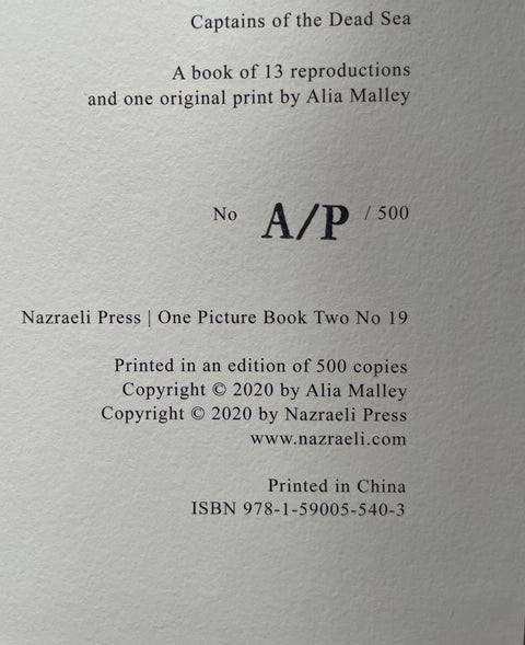 Captains of the Dead Sea (One Picture Book)