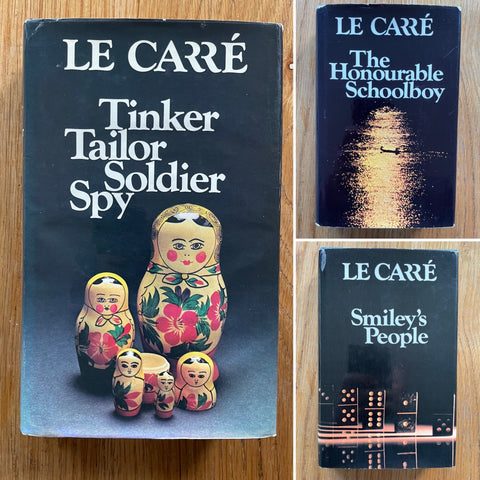The Karla Trilogy - Tinker Tailor Soldier Spy - The Honourable Schoolboy - Smiley's People all 1sts signed to the page