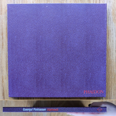 The photography book cover of Sightwalk by Gueorgui Pinkhassov. In hardcover purple.