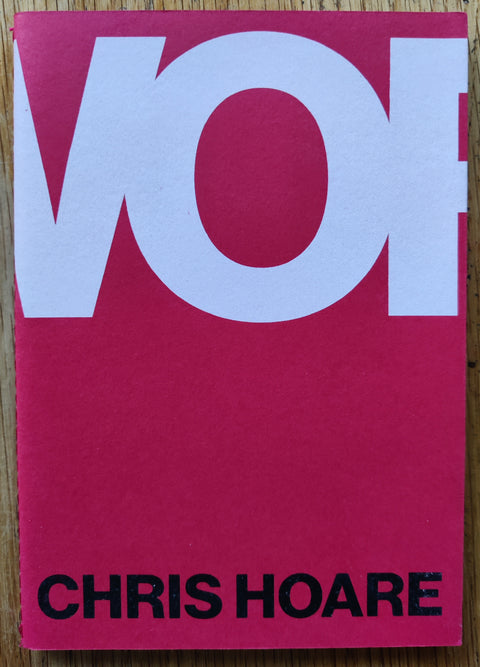 The photography book cover of Keywork by Chris Hoare. In softcover red.