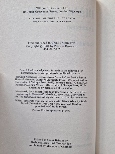 Diane Arbus: A Biography - Setanta Books