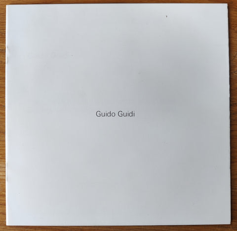 The photography book cover of Preganziol (Municipality of Rimini, 1983) by Guido Guidi. In softcover white.