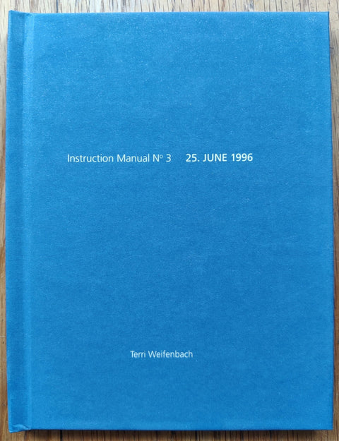 Instruction Manual 3 25. JUNE 1996 (One Picture Book) - Setanta Books