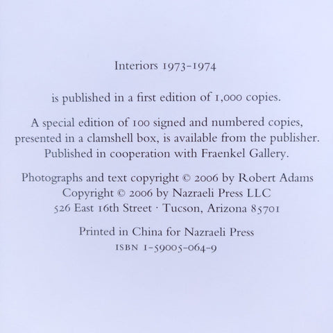 Interiors 1973-1974