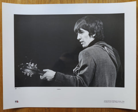 The photography print of George Harrison by John 'Hoppy' Hopkins. Signed by Hoppy and accompanied by a certificate of authenticity.