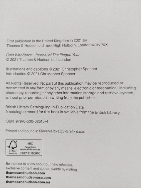 Journal Of The Plague Year - Setanta Books