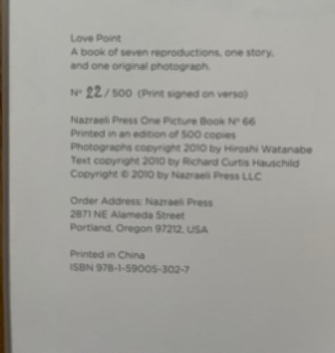 Love Point (One Picture Books) - Setanta Books